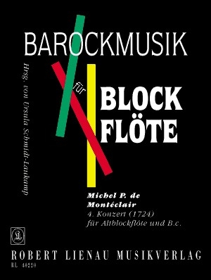 Konzert Nr.4 fr Altblockflte und bc Barockmusik fr Blockflte