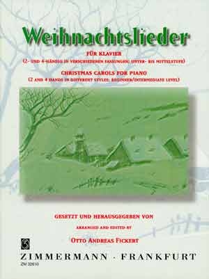 Weihnachtslieder fr Klavier 2- und 4-hndig in verschiedenen Fassungen