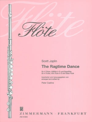 The Ragtime Dance fr 4 Flten, Altflte in G und Baflte Partitur und Stimmen