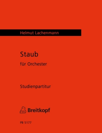 Staub fr Orchester Studienpartitur