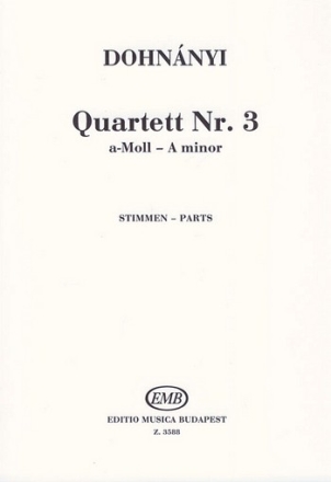 Streichquartett a-Moll Nr.3 op.33 Stimmen