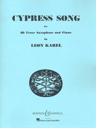 Cypress Song fr Tenor-Saxophon und Klavier