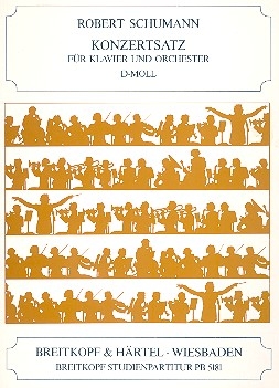 Konzertsatz d-Moll fr Klavier und Orchester Studienpartitur