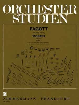 Orchesterstudien fagott Mozart-Opern Band 1