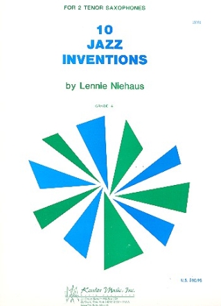 10 Jazz Inventions for 2 tenor saxophones (grade 4) Spielpartitur