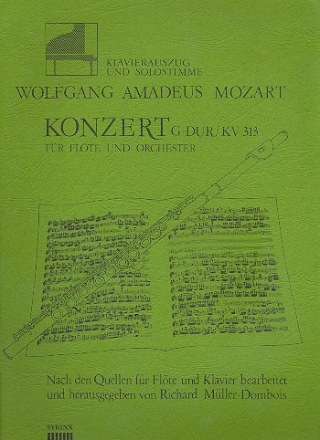 Konzert G-Dur KV313 fr Flte und Orchester fr Flte und Klavier