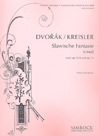 Slawische Fantasie h-Moll nach op.55,4 und op.75 fr Violine und Klavier