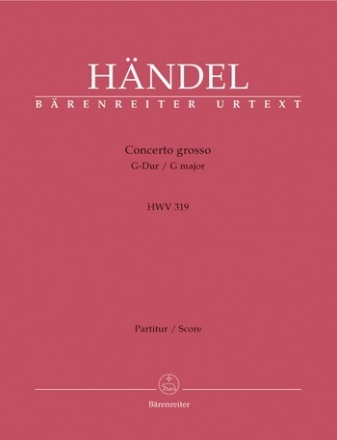 Concerto grosso G-Dur op.6,1 HWV319 fr Orchester Partitur