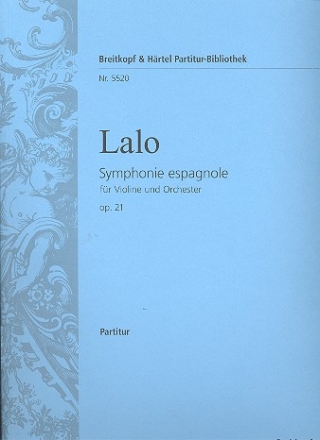 Symphonie espagnole op.21 fr Orchester Partitur