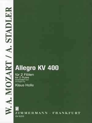 Allegro KV400 fr 2 Flten 2 Spielpartituren