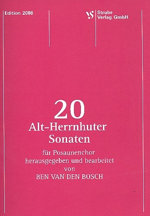 20 Alt-Herrenhuter Sonaten fr Posaunenchor Partitur