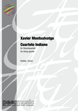 Cuarteto indiano for string quartet score