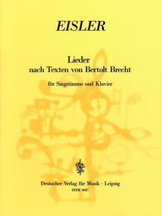 Lieder nach Texten von Brecht fr Gesang und Klavier