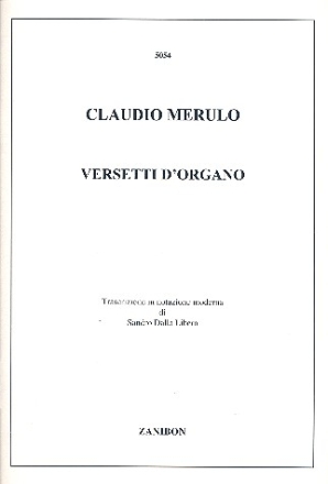 Versetti d'organo fr Orgel manualiter