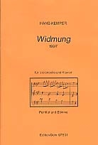 WIDMUNG (1997) FUER VIOLONCELLO UND KLAVIER