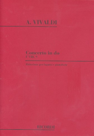 Concerto in do F.VIII:9 per fagotto, archi e bc per fagotto e pianoforte