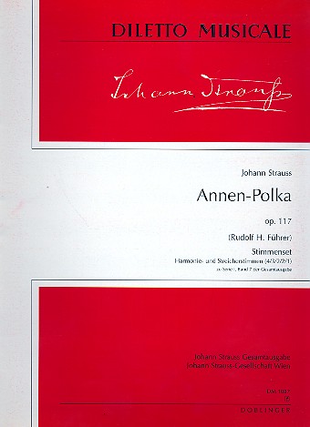 Annen-Polka op.117 fr Orchester Stimmen (Harmonie + 4-3-2-2-1)