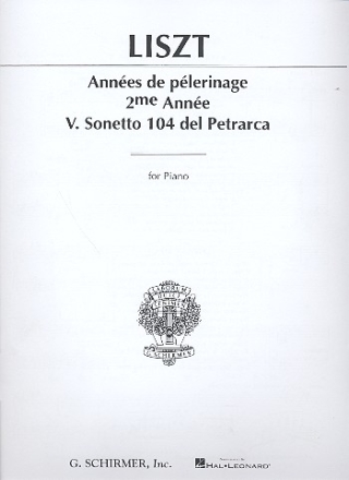 Sonetto no.5 104 del Petrarca for piano