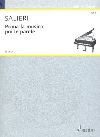 Prima la musica, poi le parole fr 2 Bsse, Mezzosopran, Sopran und Orchester Klavierauszug