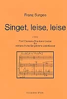 SINGET LEISE LEISE 5 BRENTANO- LIEDER FUER MITTLERE/HOHE SING- STIMME UND KLAVIER (1996)