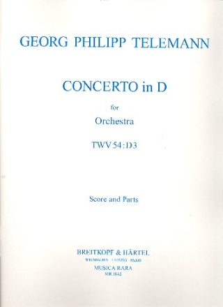 Concerto Nr.1 fr 3 Trompeten, 2 Oboen, Streicher, Pauken und Bc Partitur und Stimmen