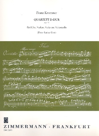 Quartett D-Dur op.93 fr Flte und Streichtrio Partitur und Stimmen