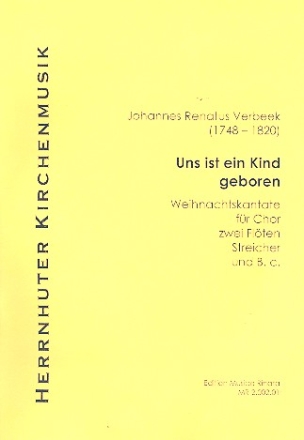 Uns ist ein Kind geboren Motette fr gem Chor, Orchester und Orgel Partitur