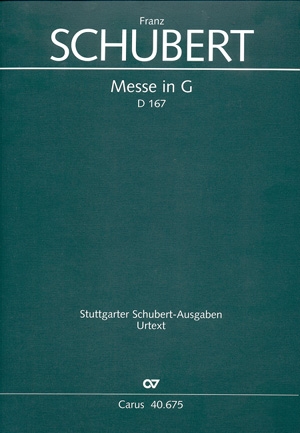 Messe G-Dur D167 fr Soli, gem Chor und Orchester Partitur