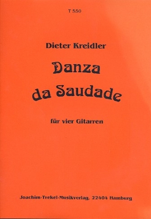 Danza de Saudade fr 4 Gitarren Partitur und Stimmen