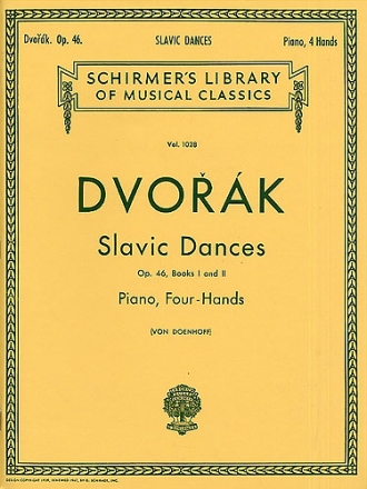 SLAVIC DANCES OP.46 VOL.1-2 FOR PIANO 4 HANDS DOENHOFF, ALBERT VON, ED