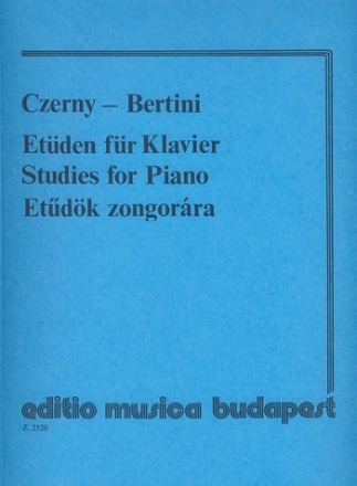 Etden fr Klavier von Czerny und Bertini