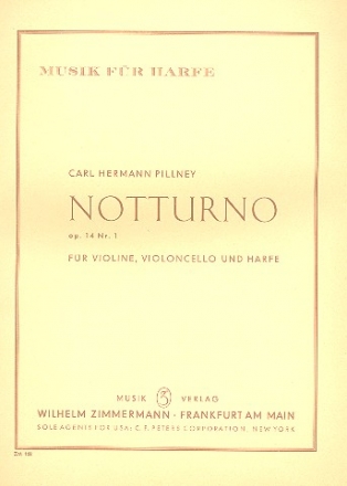 Notturno op.14,1 fr Violine, Violoncello und Harfe Stimmen