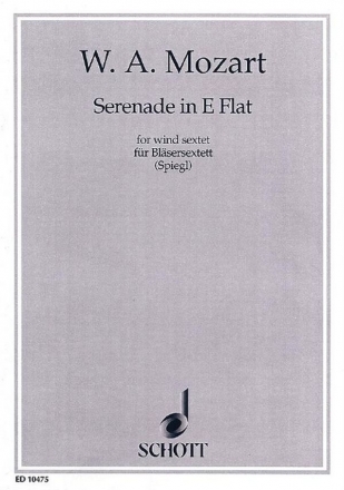 Serenade Es-Dur fr 2 Hrner, 2 Klarinetten, 2 Fagotte Stimmen