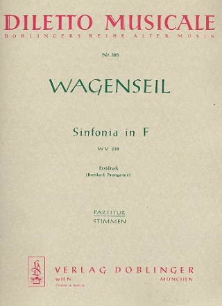 Sinfonia F-Dur WV398 fr Orchester Partitur