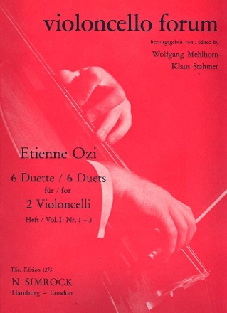 6 Duette Band 1 (Nr.1-3) fr 2 Violoncelli Stimmen