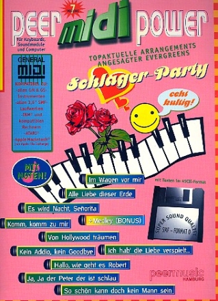 Schlager-Party: fr Keyboards, Sound-Module und Computer Noten und Mididisc