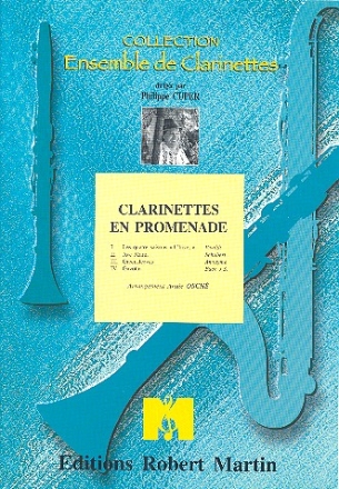 Clarinettes en promenade pour 4 clarinettes partition et parties