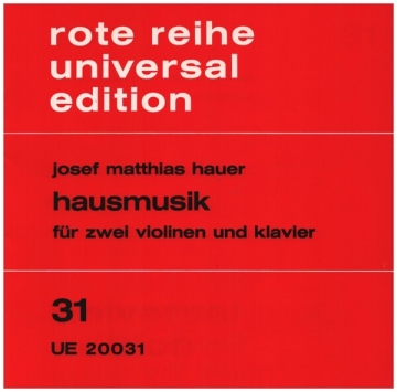 Hausmusik fr 2 Violinen und Klavier Spielpartitur