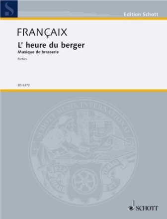 l'heure du berger fr 8 Blser und Klavier Partitur und Stimmen