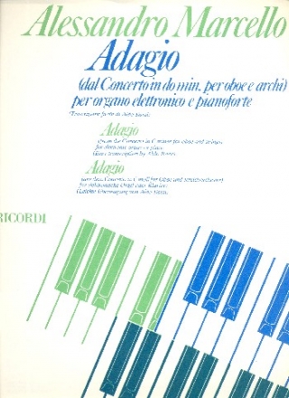 Adagio dal concerto do minore per oboe e archi per organo elettronico o pianoforte