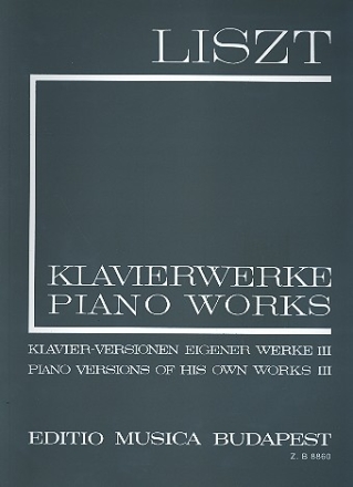 Klavierwerke Serie 1 Klavierversionen eigener Werke Band 3, broschiert