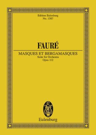 Masques et bergamasques op.112 for orchestra Studienpartitur