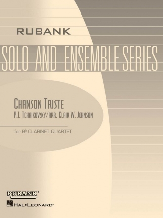 Chanson triste for 4 clarinets score and parts