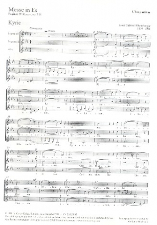 Messe Es-Dur Reginae Sti. Rosarii op.155 fr Frauenchor und Orgel Chorpartitur