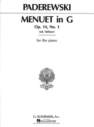 Menuett G-Dur op.14,1 fr Klavier