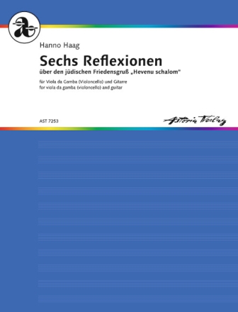 6 Reflexionen op.27 ber 'Hevenu Schalom' fr Viola da gamba und Gitarre 2 Spielpartituren