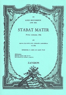 Stabat mater prima versione G532 fr Sopran und Streicher Partitur