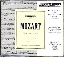 Quartett G-Dur KV285a und Andante C-Dur fr Flte und Streicher (Orchester) CD mit Begleitung zur Fltensolostimme