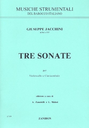 3 sonate per violoncello e clavicembalo