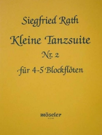 Kleine Tanzsuite Nr.2 fr 4-5 Blockflten (SSATB) Partitur